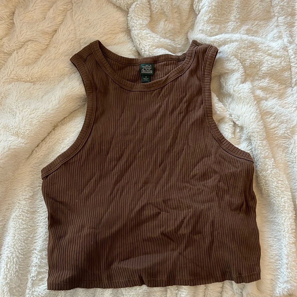 Brown tank top